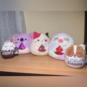 Hershey Kisses NWT Squishmallows Bundle - Pyper, Taylor, Renate, Regina, Sofia